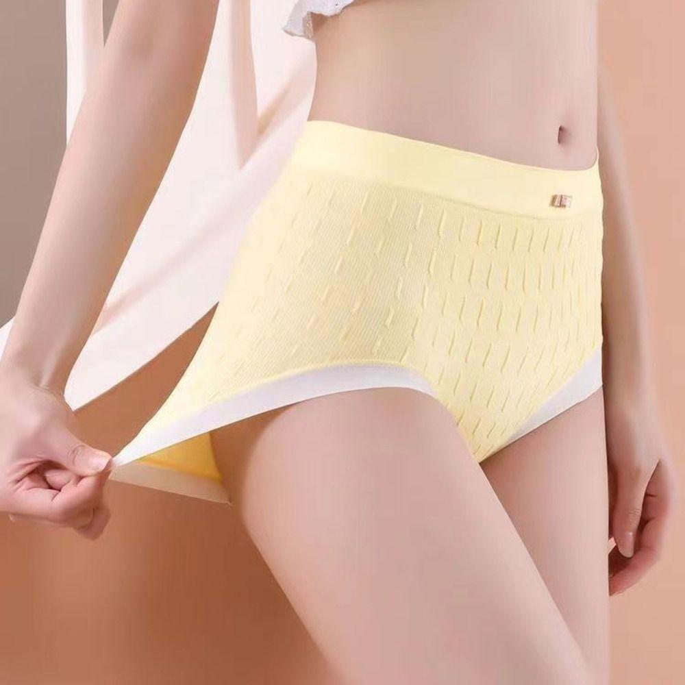 8Pcs Cotton Crotch Bowknot Panties Mid Waist Underwear for Women Breathable Seamless Briefs  Gifts