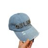Heavy Industry Rhinestone Letter Celnie Sports Cowboy Baseball Cap Youth Personality Ripped Cap Women
