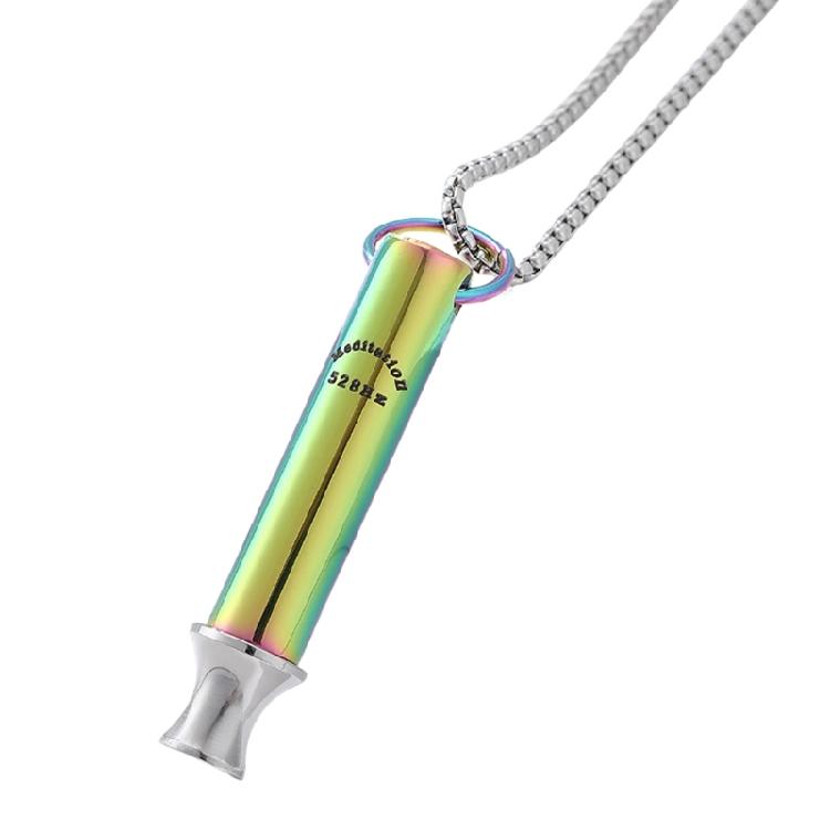 Focued Enhancing Necklace Producing 528 Hz Frequency Jewelry Accessory Portable for Meditation and Stress Alleviation