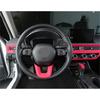 Steering Wheel Strip Panel Cover Trim For Honda Civic 11th - Pink Suede
