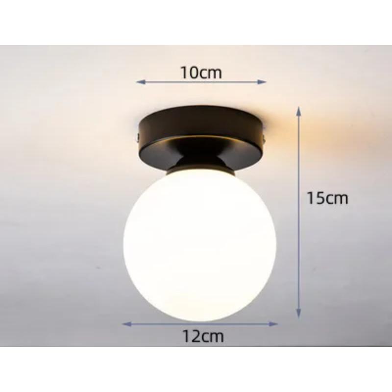 Modern Simple Porch Light Stair Hallway Light Ball Glass Modern Balcony Ceiling Light Led Lights for Room  Lamps for Living Room