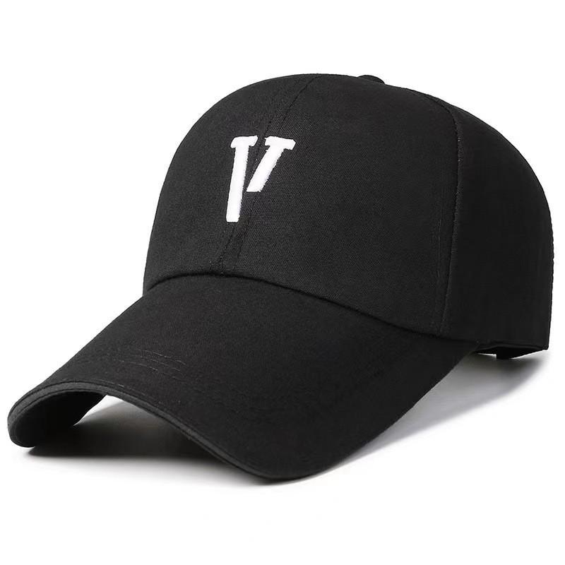 

Мужская летняя бейсболка с вышивкой буквы V для защиты от солнца, дышащая шляпа для женщин