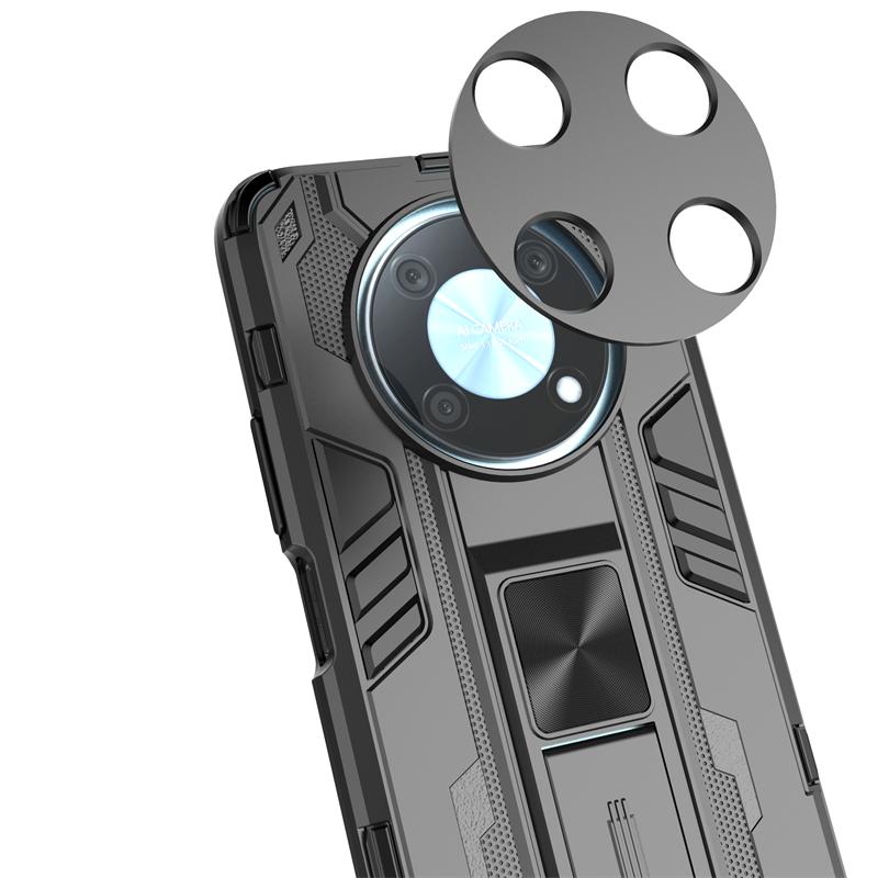For Hauwei Nova Y90 Case Camera Protect Car Magnetic Stand Phone Case For Huawei Nova Y90 Y 90 90Y Armor Shockproof Back Cover