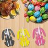12PCS Rabbit Shaped Cutlery Set, Felt Egg Table Decoration, Easter Knife and Fork Bag, Cutlery Bag, Easter Decoration.