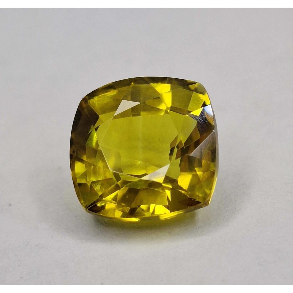 Natural Citrine Yellow-Brown Cushion Cut 12-14 Ct Stunning Certified Gemstone