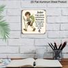 2D Flat, 1pc Vintage German Quote Metal Sign - Aluminum Wall Plaque with Inspirational Retro Phrase, Office Decor, Easy Mounting for Bedroom