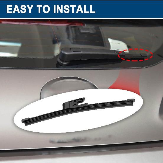 Rear Windshield Wiper Blade Compatible with Hyundai Veloster 2012-2016 Replace OE Number 988112V000-L8 (1 pcs)