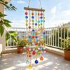 Indoor Window Hanging Ornament Crystal Suncatchers, Crystals Suncatcher, Colorful Glass Beads Chain Bohemian Style Room Decoration Wind Chimes