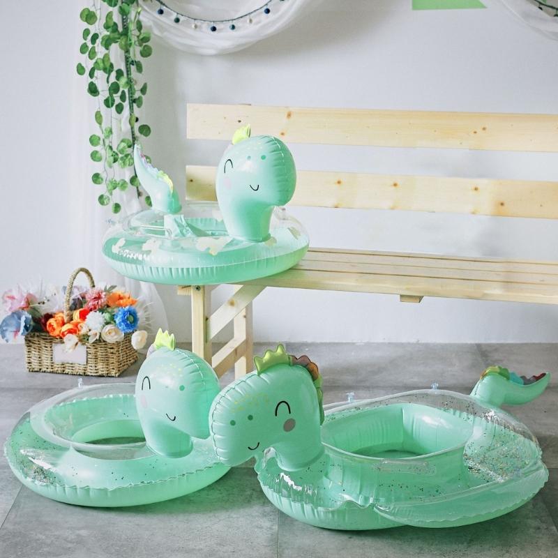 Dinosaur Pool Rings Baby Swimming Floats Inflatable Tubes Beach Outdoor Party