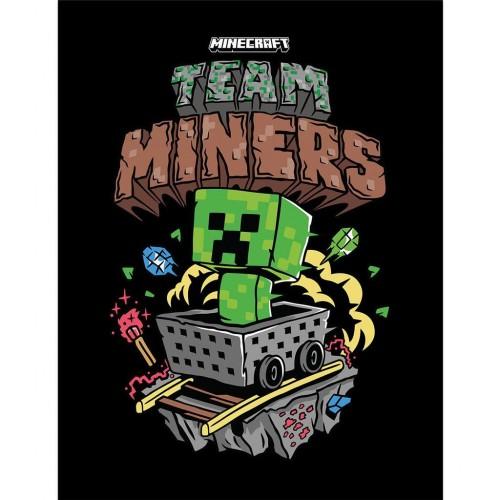 Minecraft Team Miners Framed Poster