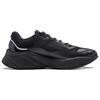 Li Ning Soft Resilient Breathable Thick Sole Height Increasing Shock Absorbing Durable Lightweight Low Top Casual Shoes Women sneakers Black AGLU010-1