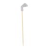 Golf Club Design Bamboo Picks Fruit Skewers Baking Cake Decoration Toothpicks Dessert Drink Garnish Party Accessories 100 Pieces