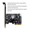 Acogedor PH6602 PCIe To USB 3.2 Gen 2x2 Expansion Card, 20Gbps Type E Key A Front Header Adapter, ASM3242 Chip 15Pin Powered Internal Type C