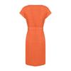 Women's Fashion Summer Color Crewneck Short Sleeve Lace-up Pocket Dress