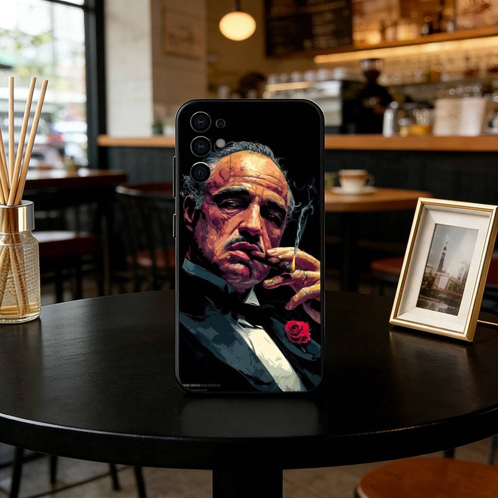 Don Vito Corleone Phone Case For Samsung S25,S24,S21,S22,S23,S30,Ultra,S20,Plus,Fe,Soft Silicone Black Cover