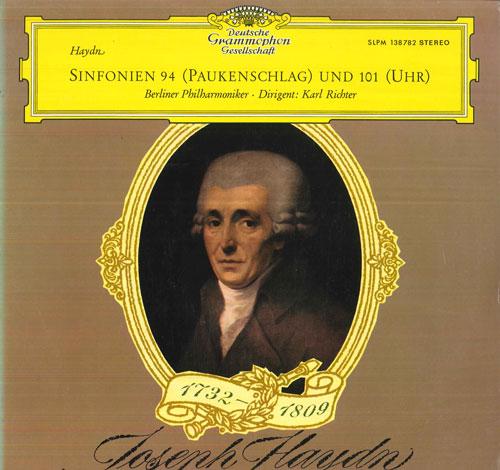 LP Record KARL RICHTER, BERLINER PHILHARMONIK - Haydn Sinfonie Nr94 G-dur, Mit Dem  SLPM138782 DEUTSCHE GRAMMO 1967 Germany Classical Used