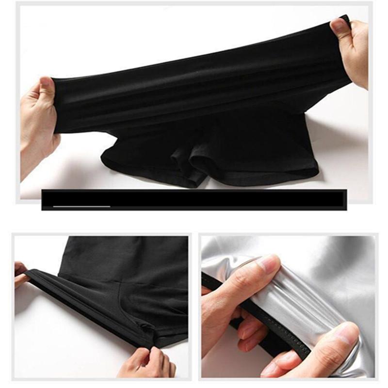 Newest Women Sweating Elastic Waist Trainer Tummy Control Fitness Leggings Shorts