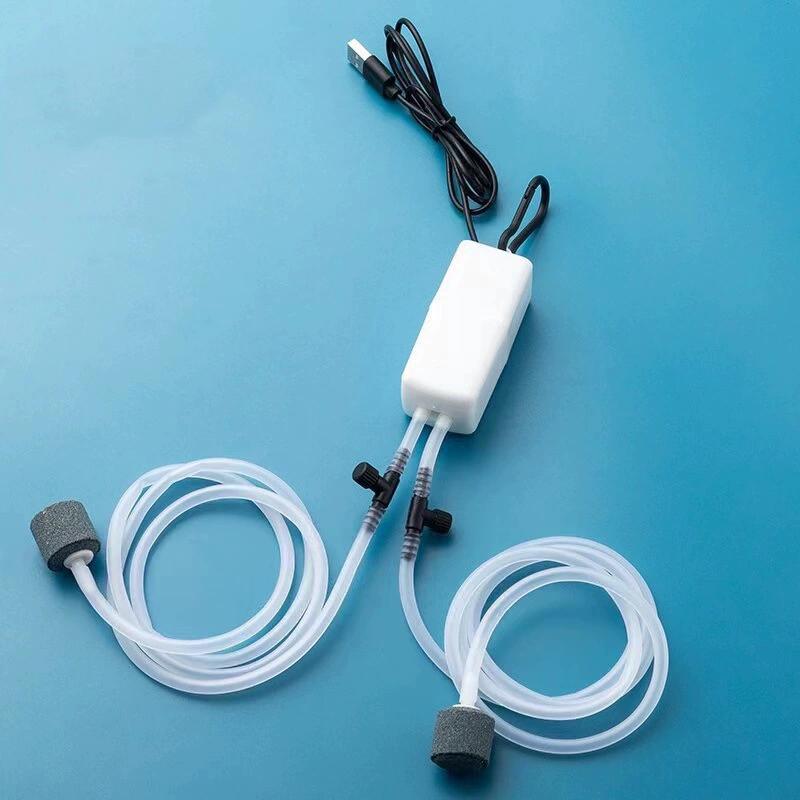 USB Aquarium Luftpumpe Ultra Leise Mini Tragbar Sauerstoff Belüfter Für Zuhause Fischbecken Auto Angeln Kleine Sauerstoffpumpe Stabiler Luftstrom