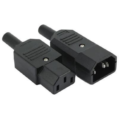 5pcs Universal 3 Pin Terminals Power Plug Adapter IEC 320 C14 Male C13 Female