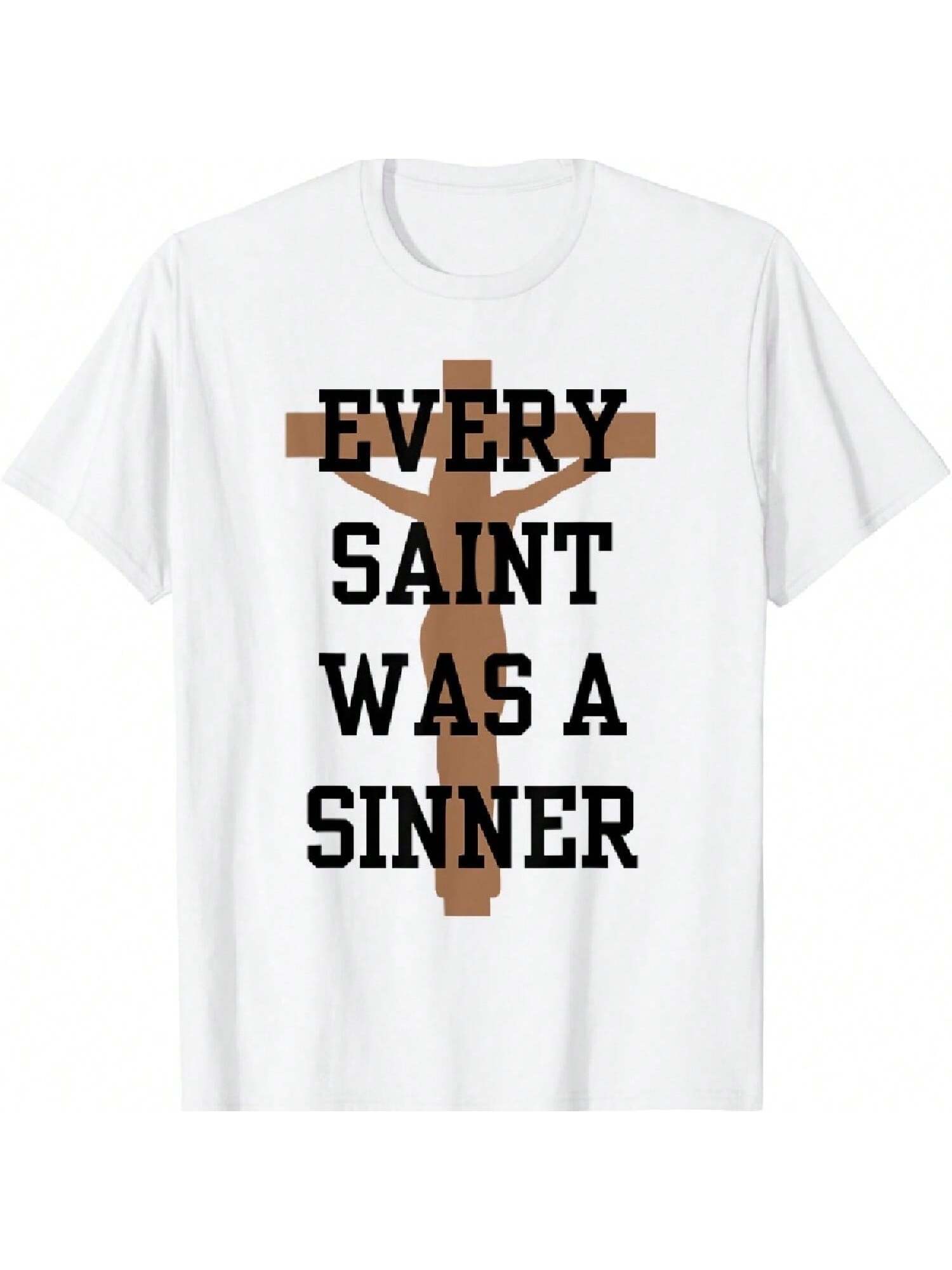 Every Saint Was A Sinner T-Shirt S разноцветный