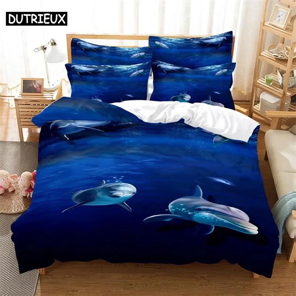 Comforter White Tiger Comfortable Duvet Bedding Set Children Bedroom Decoration Home Textile