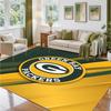 Green Bay Packers Design Crystal Velvet Rug Soft Decorative Mat for Bedroom Entrance