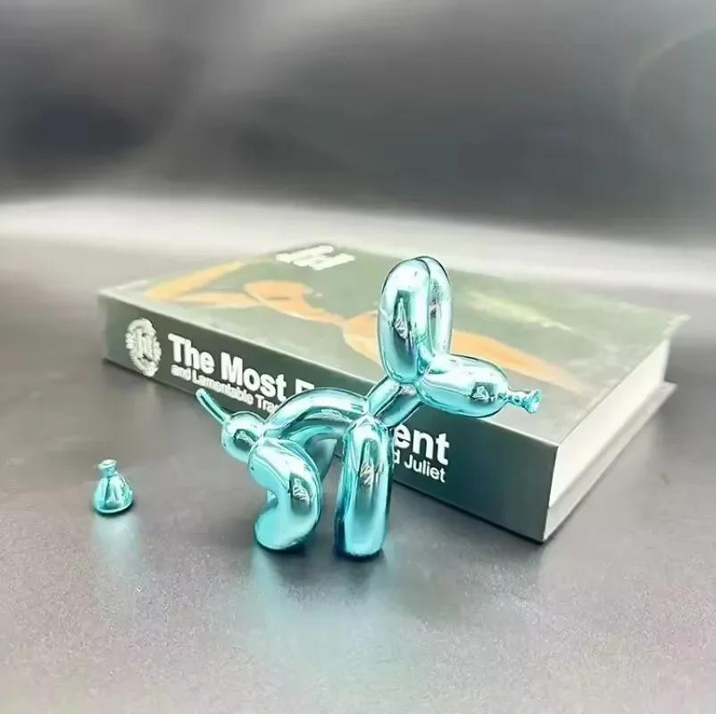 10cm Nordic Resin Animal Pooping Balloon Dog Sculpture Home Decor Figurines for Interior Living Room Home Decoration Crafts