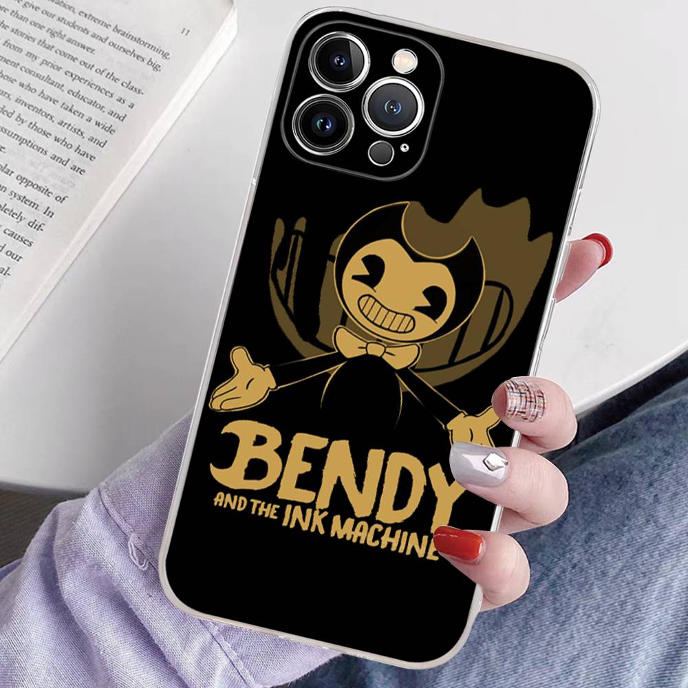 Game B-bendy And The Ink M-machine Phone Case For IPhone 17 16 15 14 11 12 13 Mini Pro XS Max Plus Funda Shell