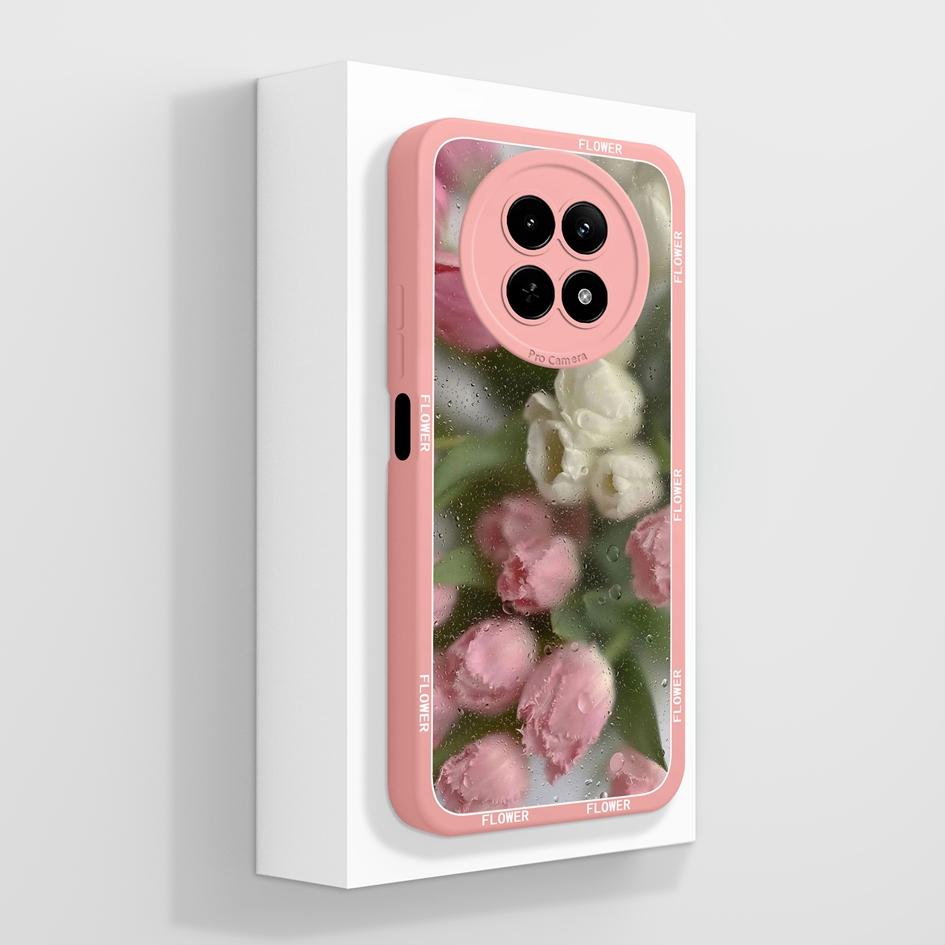 Matte Hülle für OPPO Realme 12 11 Pro Plus 12Lite 12X 11X Hülle Niedliche Mode Welpe Handy Tasche Weiches Flüssigsilikon Stoßfester Bumper für OPPO Hülle Capa