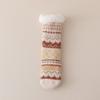 Floor Socks In Autumn and Winter Thickened with Fleece for Warmth and Anti Slip Mid Tube Socks for Home Use