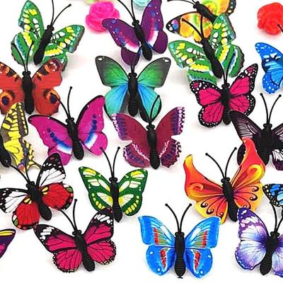 Realistic Butterfly PVC Thumbtacks for Creative DIY Photo Wall Decoration