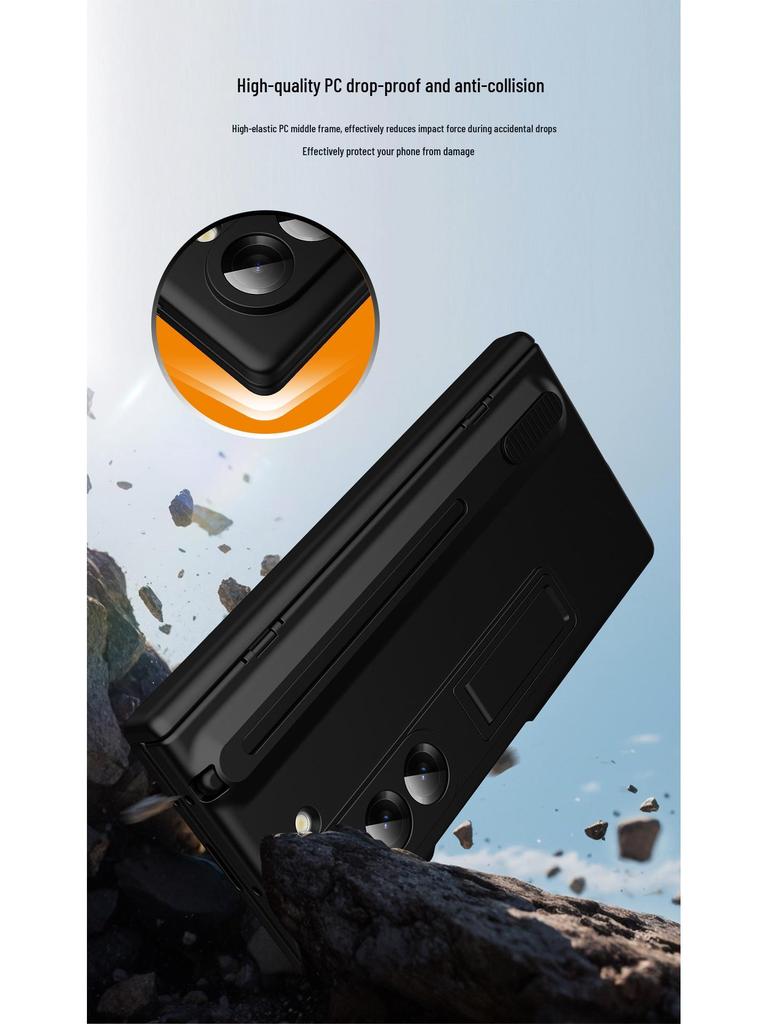 Samsung Z Fold7/6 Protective Case with Push-Pull Pen Slot and Holder