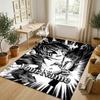 Personalized Crystal Velvet Carpet,Death Note Custom Printed Name, Plush Area Rug For Home Indoor Decor
