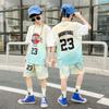 Summer new men's and children's basketball suit outdoor women's sports training quick-drying jersey short-sleeved shorts two-piece set