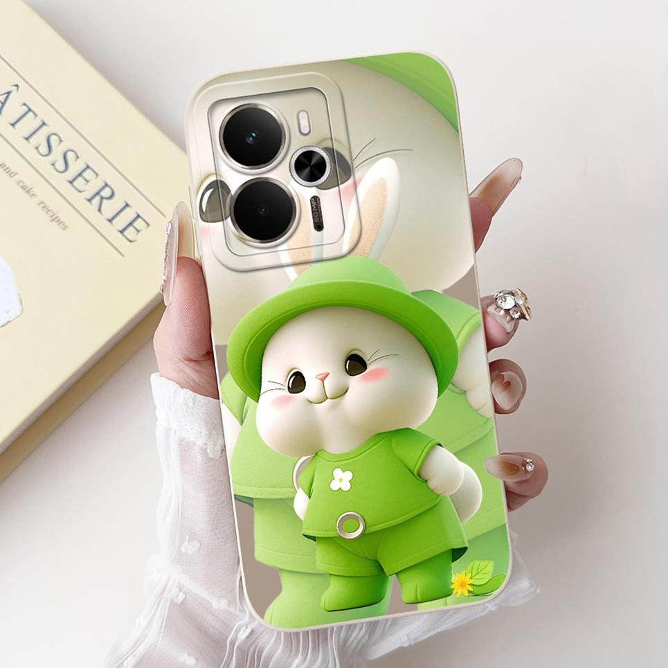For Realme 14 14T 5G Phone Case New Design Aesthetic Panda Cat Cartoon Back Cover Liquid Silicone Bumper Camera Protection Cases