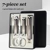 Nail clippers five-piece set, seven-piece set, nail clippers, ear picks, small scissors and other nail trimming tools