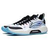new LiNing YuShuai Team Cushioned Slip Resistant Low Top Basketball Shoes Men's White Black