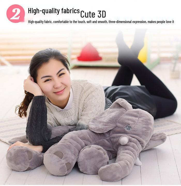 Plush Elephant Doll Sleep Pillow for Baby & Children