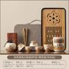Dunhuang Ru Kiln Travel Tea Set One Pot Three Cups Portable Outdoor Tea Pot Teacup Gift