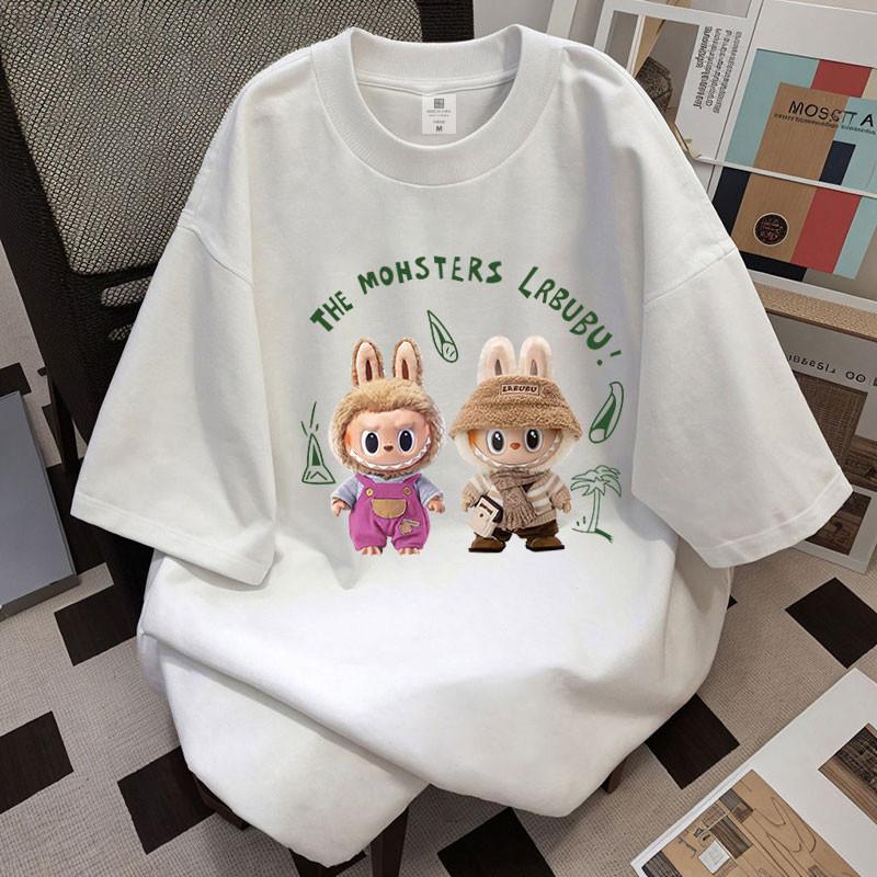 

Labub short-sleeved T-shirt summer unisex top S
