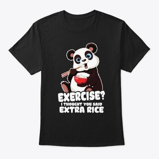 Футболка Panda Exercise I You Said Extra Сделано в США Размер от S до 5XL 2XL