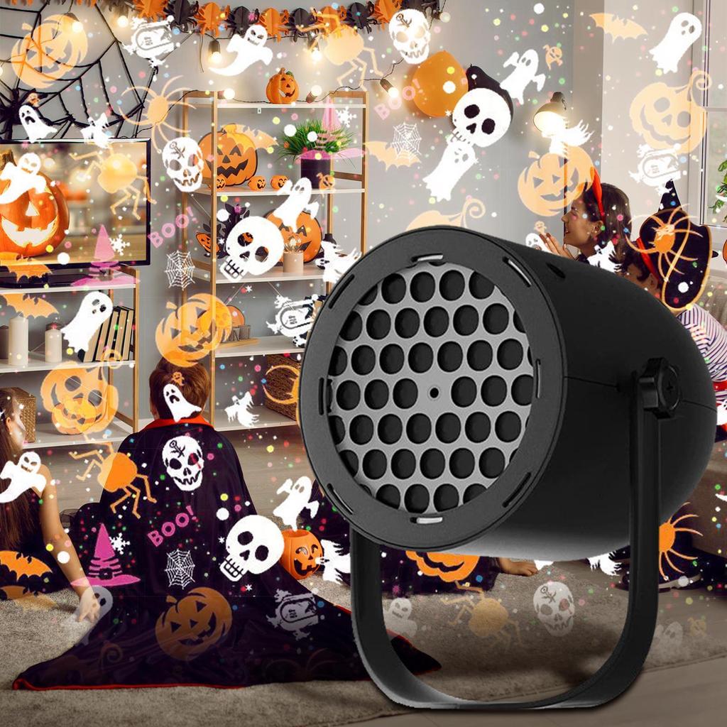 Halloween Projector Lights Creatiave Ghost Projector Light Moving Halloween Patterns Weatherproof Halloween Landscape Lamp