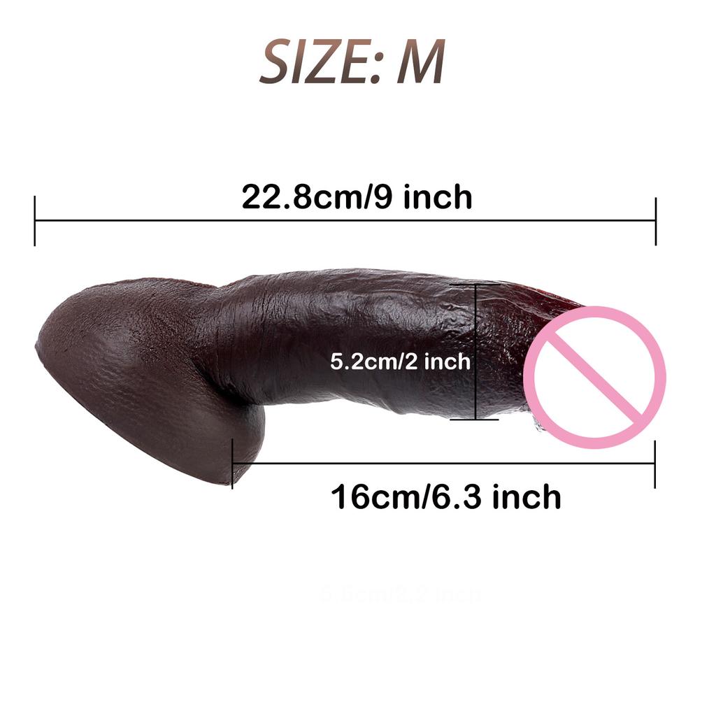 Huge Dildo Real Skin Soft Silicone Artificial Penis Male Cock With Suction Cup Adult Vagina Anal Sex Toys For Women Male Orgasm