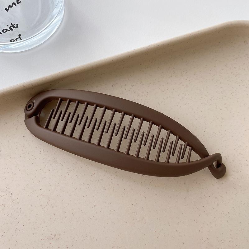 Japanese & Korean Fishtail Banana Clip - Vertical Updo Hair Accessory for Thick Hair