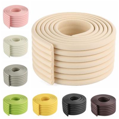 Cojín Anticolisión de 2 m Seguridad para Bebés Parachoques de Espuma Protector de Esquina de Pared para Repisa de Ventana Mesita de Noche