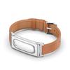 Leather Fitness Tracker Strap Metal Case Replacement Wristband for Google Fitbit Air for Men Women