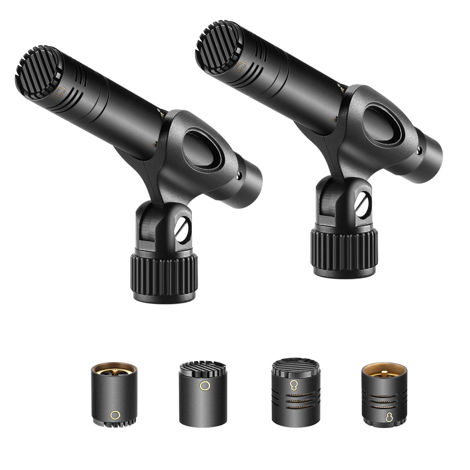

Neewer Condenser Microphones with Interchangeable and Supercardioid Microphone and Portable Carrying Case Suitable for Acoustic Woodwind Instruments чорний