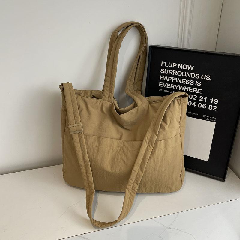 

Женская сумка-тоут большой емкости для студентов, сумка через плечо хаки