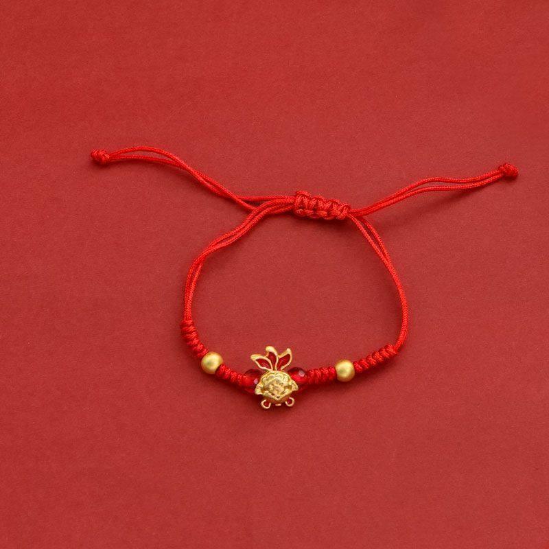 Zodiac Red String Bracelet with Luck Bells – Auspicious Design for Couples & Best Friends