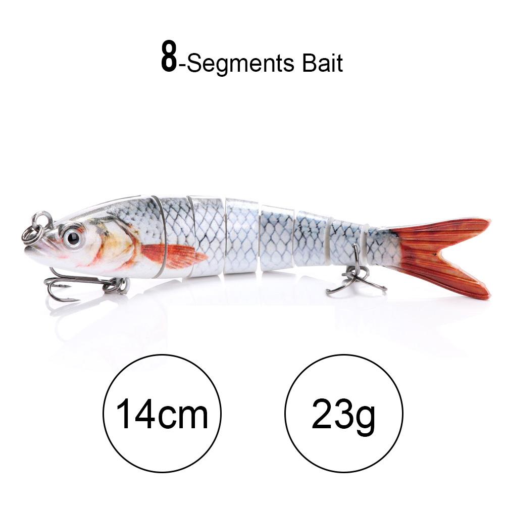 10cm 10g Sinking Crankbaits Fishing Lure 10-segments Wobbler Hard Artificial Bait For Pike Fishing Accessories Swimbait